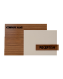 کانتر پذیرش سفید قهوه ای ام دی اف درب مگنتی مدل R.E004