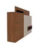 کانتر پذیرش سفید قهوه ای ام دی اف درب مگنتی مدل R.E004