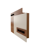 کانتر پذیرش سفید قهوه ای ام دی اف درب مگنتی مدل R.E004