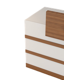 کانتر پذیرش سفید قهوه ای ام دی اف ضدخش مدل R.E005