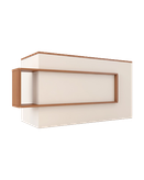 کانتر پذیرش سفید رنگ ام دی اف با کیفیت مدل R.E006