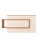 کانتر پذیرش سفید رنگ ام دی اف با کیفیت مدل R.E006