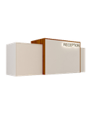 کانتر پذیرش سفید قهوه ای ام دی اف مدل R.E007