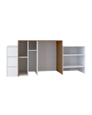 کانتر پذیرش سفید قهوه ای ام دی اف مدل R.E007