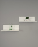 شلف دیواری مینیمال ام دی اف سفید مدل S.H0014