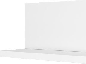 شلف دیواری مینیمال ام دی اف سفید مدل S.H0014