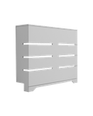 کاور شوفاژ سفید با روکش ضدخش برجسته مدل C.R.005