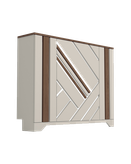 کاور شوفاژ سفید قهوه ای روکش برجسته مدلC.R.007