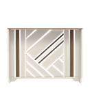 کاور شوفاژ سفید قهوه ای روکش برجسته مدلC.R.007