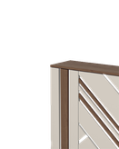 کاور شوفاژ سفید قهوه ای روکش برجسته مدلC.R.007