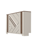 کاور شوفاژ سفید قهوه ای روکش برجسته مدلC.R.007