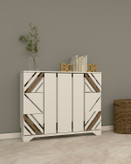 کاور شوفاژ سفید قهوه ای ام دی اف ضدخش مدل C.R.008