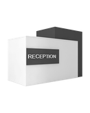 کانتر پذیرش سفید مشکی مینیمال مدل R.E008