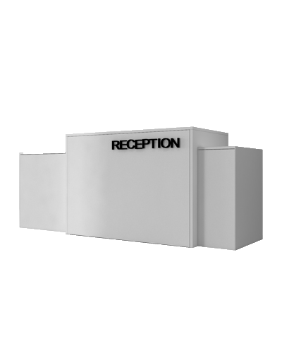 کانتر پذیرش ام دی اف سفید رنگ مدل R.E0011