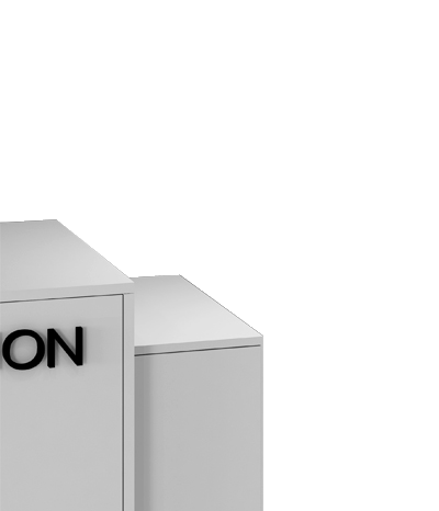 کانتر پذیرش ام دی اف سفید رنگ مدل R.E0011