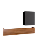 باکس دیواری تلویزیون طوسی قهوه ای تمام ام دی اف مینیمال مدل T.W002