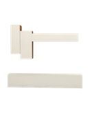 باکس تلویزیون دیواری سفید قهوه ای مینیمال مدل T.W008