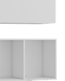 باکس تلویزیون دیواری ام دی اف سفید دارای باکس مدل T.W009