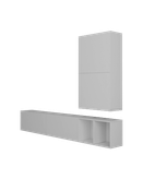 باکس تلویزیون دیواری ام دی اف سفید دارای باکس مدل T.W009