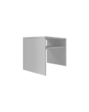 میز عسلی ام دی اف سفید و روکش برجسته مدل T.T.001