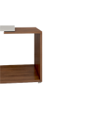 میز عسلی سفید قهوه ای ام دی اف ضدخش مدل T.T.002