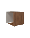 میز عسلی سفید قهوه ای ام دی اف ضدخش مدل T.T.002