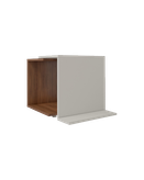 میز عسلی سفید قهوه ای ام دی اف ضدخش مدل T.T.002