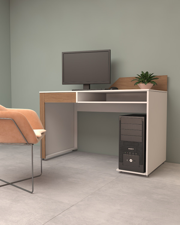 میز کامپیوتر با روکش ضدخش ام دی اف مدل C.D006