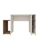 میز کامپیوتر سفید قهوه ای مینیمال مدل C.D008