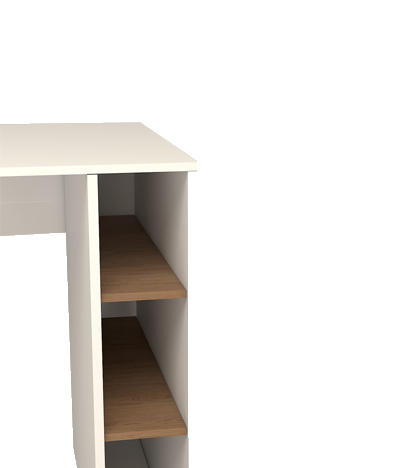 میز کامپیوتر سفید قهوه ای مینیمال مدل C.D008