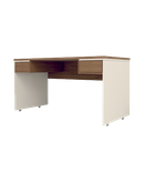 میز کارمندی سفید قهوه ای مینیمال مدل S.D004