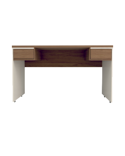 میز کارمندی سفید قهوه ای مینیمال مدل S.D004