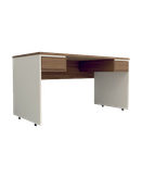 میز کارمندی سفید قهوه ای مینیمال مدل S.D004