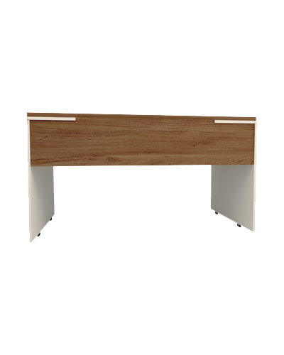 میز کارمندی سفید قهوه ای مینیمال مدل S.D004