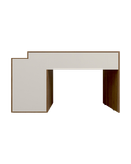 میز کارمندی مینیمال سفید با دستگیره های مگنتی مدل S.D006