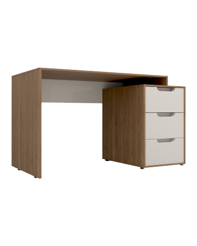 میز کارمندی مینیمال سفید با دستگیره های مگنتی مدل S.D006