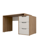 میز کارمندی مینیمال سفید با دستگیره های مگنتی مدل S.D006