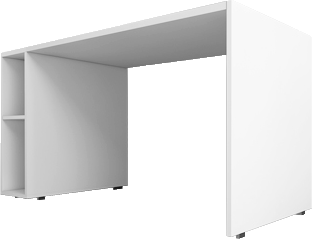 میز کارمندی مینیمال ام دی اف سفید مدل S.D009