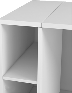 میز کارمندی مینیمال ام دی اف سفید مدل S.D009