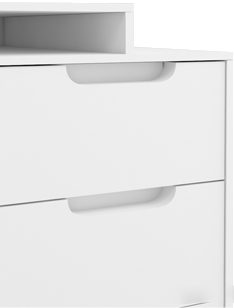 میز کارمندی سفید ام دی اف روکش ضدخش مدل S.D0010