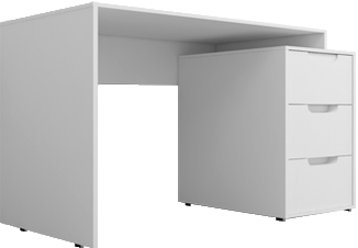 میز کارمندی سفید ام دی اف روکش ضدخش مدل S.D0010