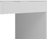 میز کارمندی ام دی اف سفید مینیمال مدل S.D0011