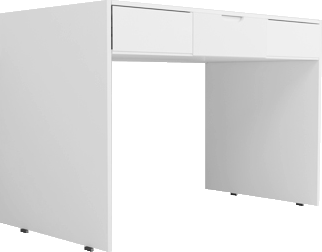 میز کارمندی ام دی اف سفید مینیمال مدل S.D0011