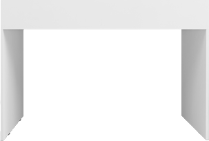 میز کارمندی ام دی اف سفید مینیمال مدل S.D0011