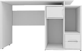 میز کارمندی مینیال با دستگیره مگنتی مدل S.D0012