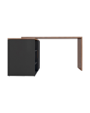 میز مدیریتی مشکی قهوه ای دارای روکش ضدخش مدل M.D002