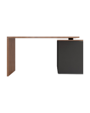 میز مدیریتی مشکی قهوه ای دارای روکش ضدخش مدل M.D002