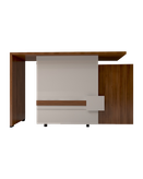 میز مدیریتی سفید قهوه ای با مقاومت بالا مدل M.D004