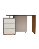 میز مدیریتی سفید قهوه ای با مقاومت بالا مدل M.D004