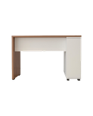 میز مدیریتی ام دی اف سفید-قهوه ای مینیمال مدل M.D007